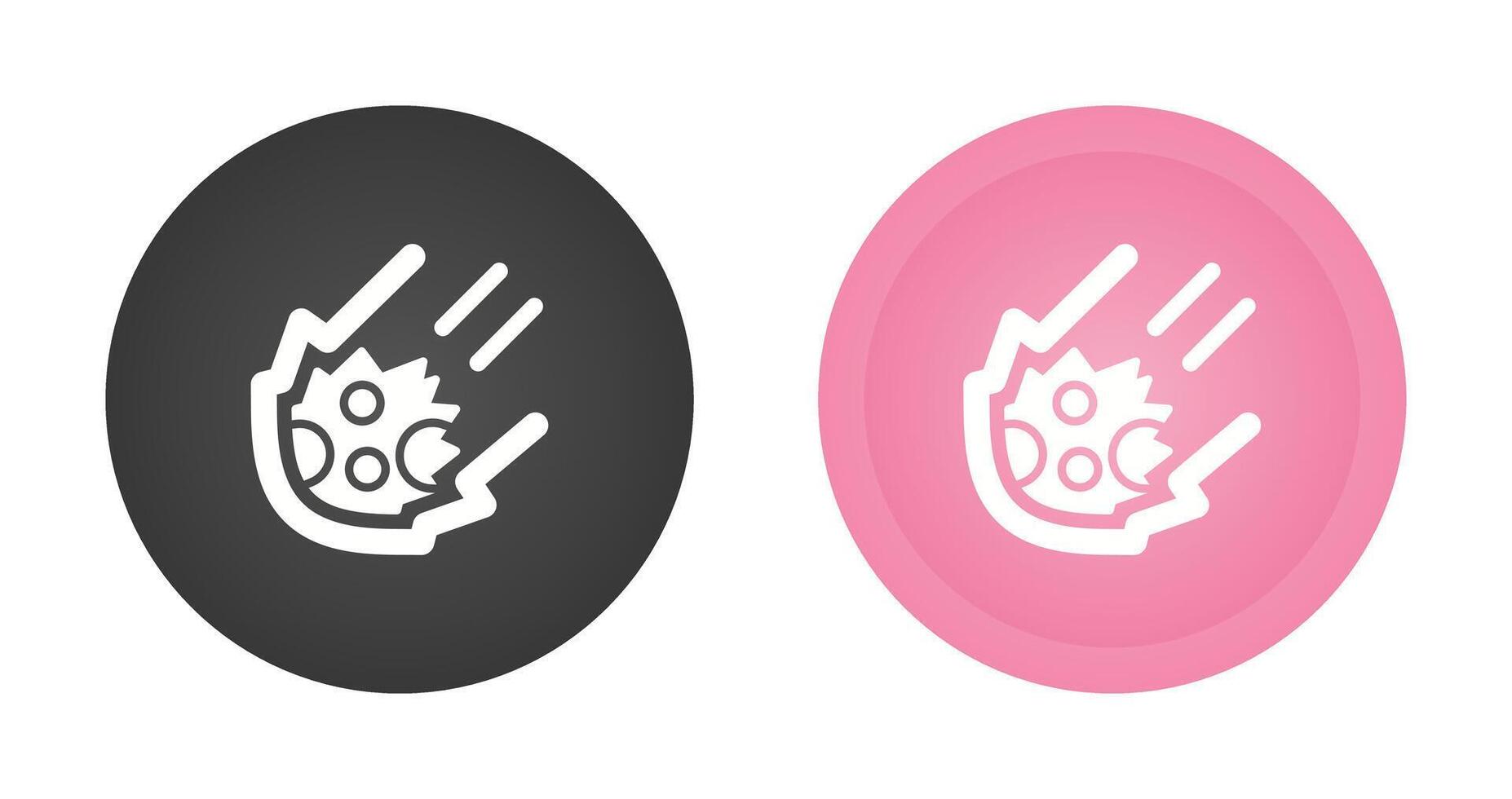 Meteor Vector Icon