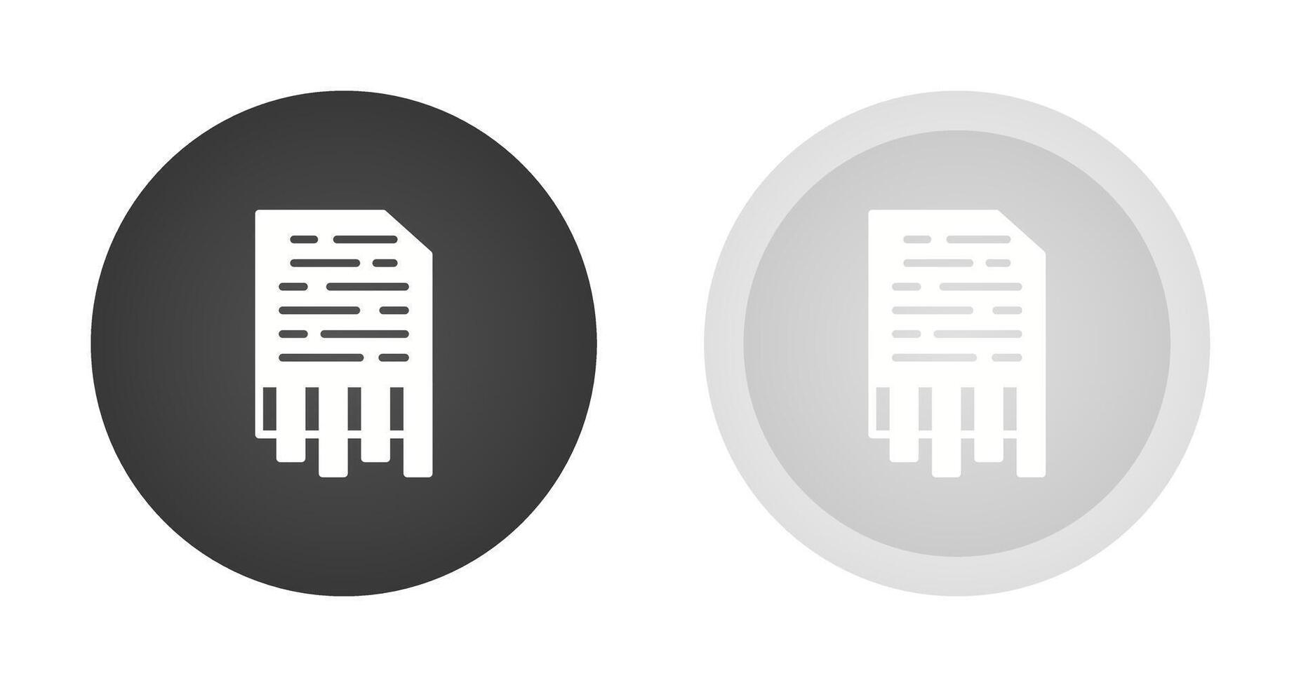 Shredding Vector Icon