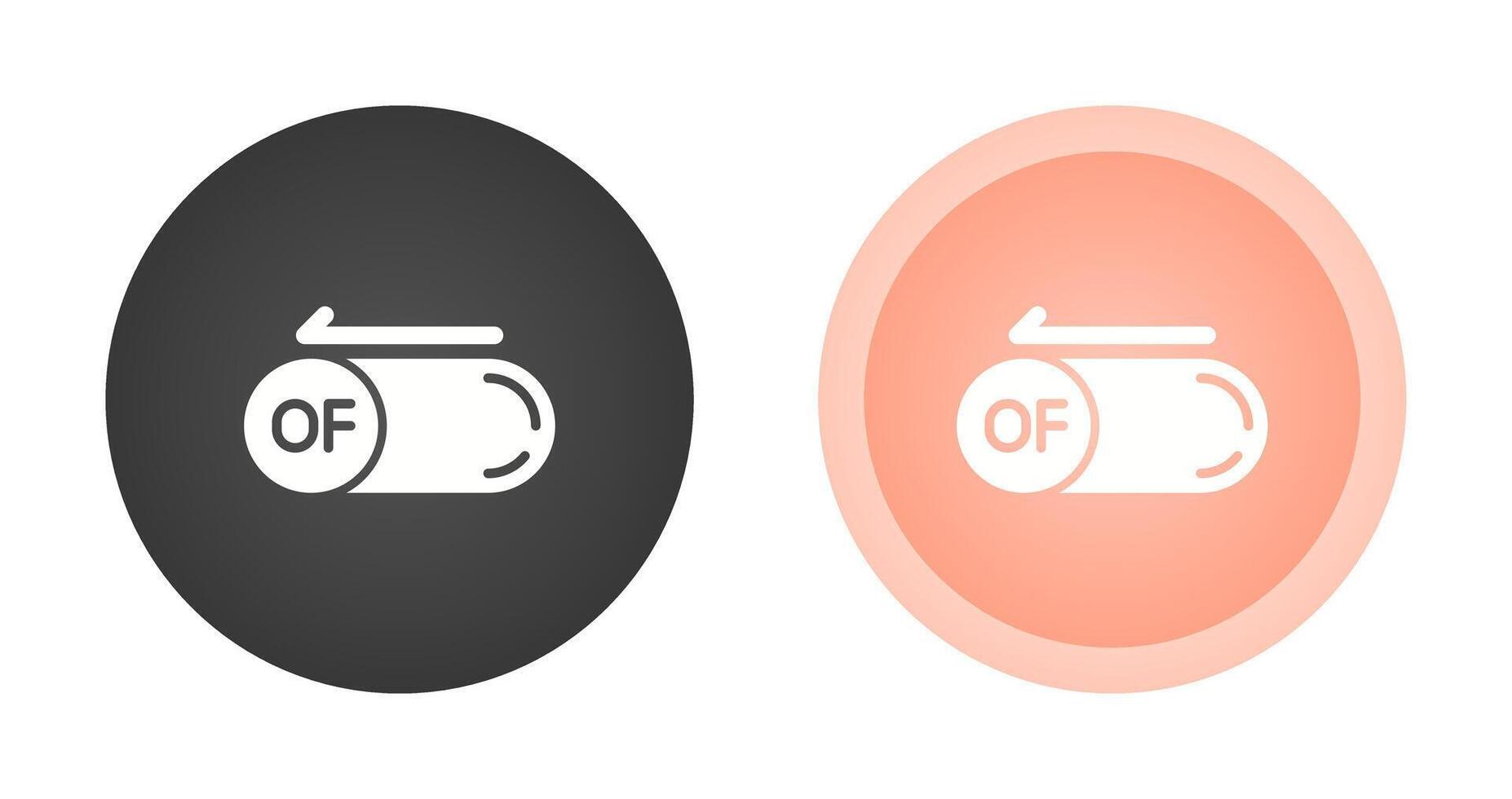 Of Button Vector Icon