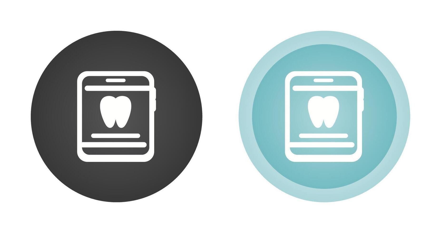 dentista aplicación vector icono