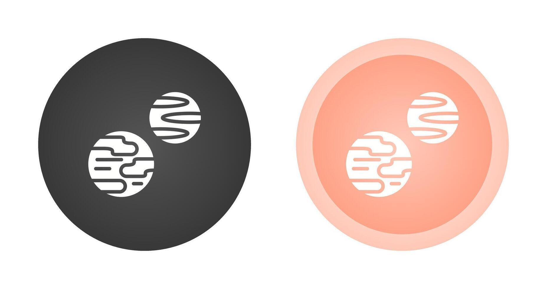 icono de vector de planetas