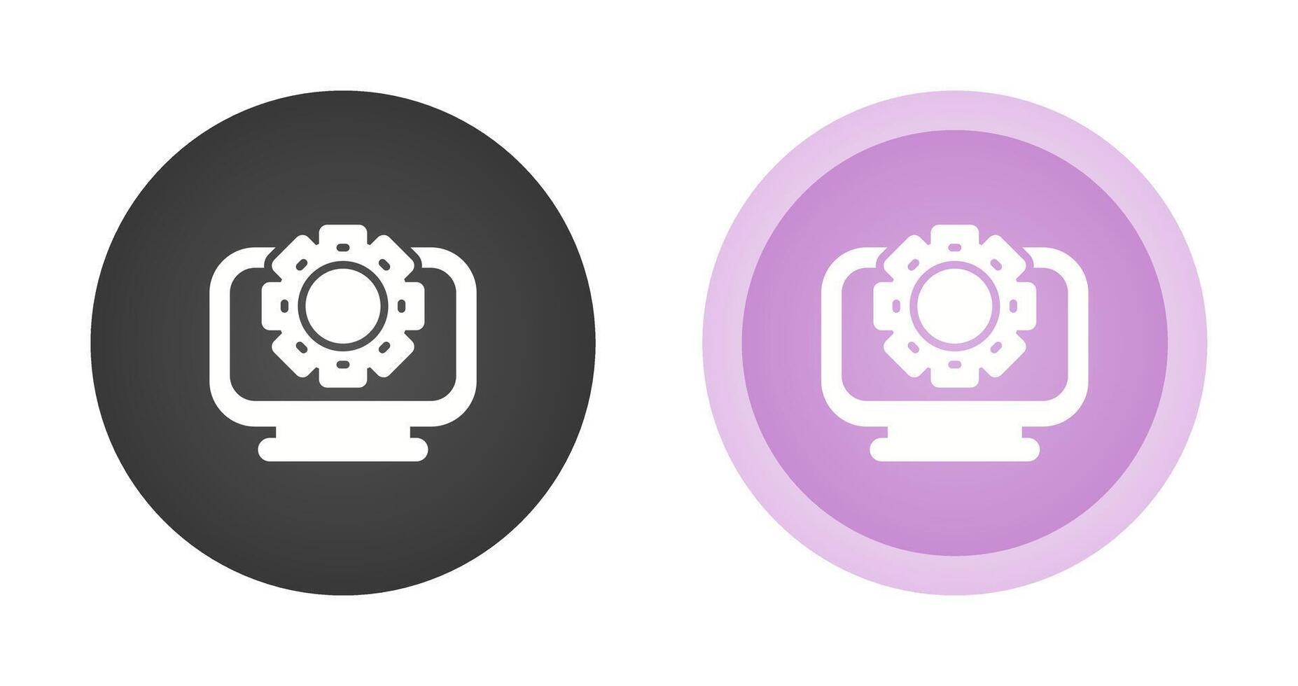 Desktop Computer Vector Icon