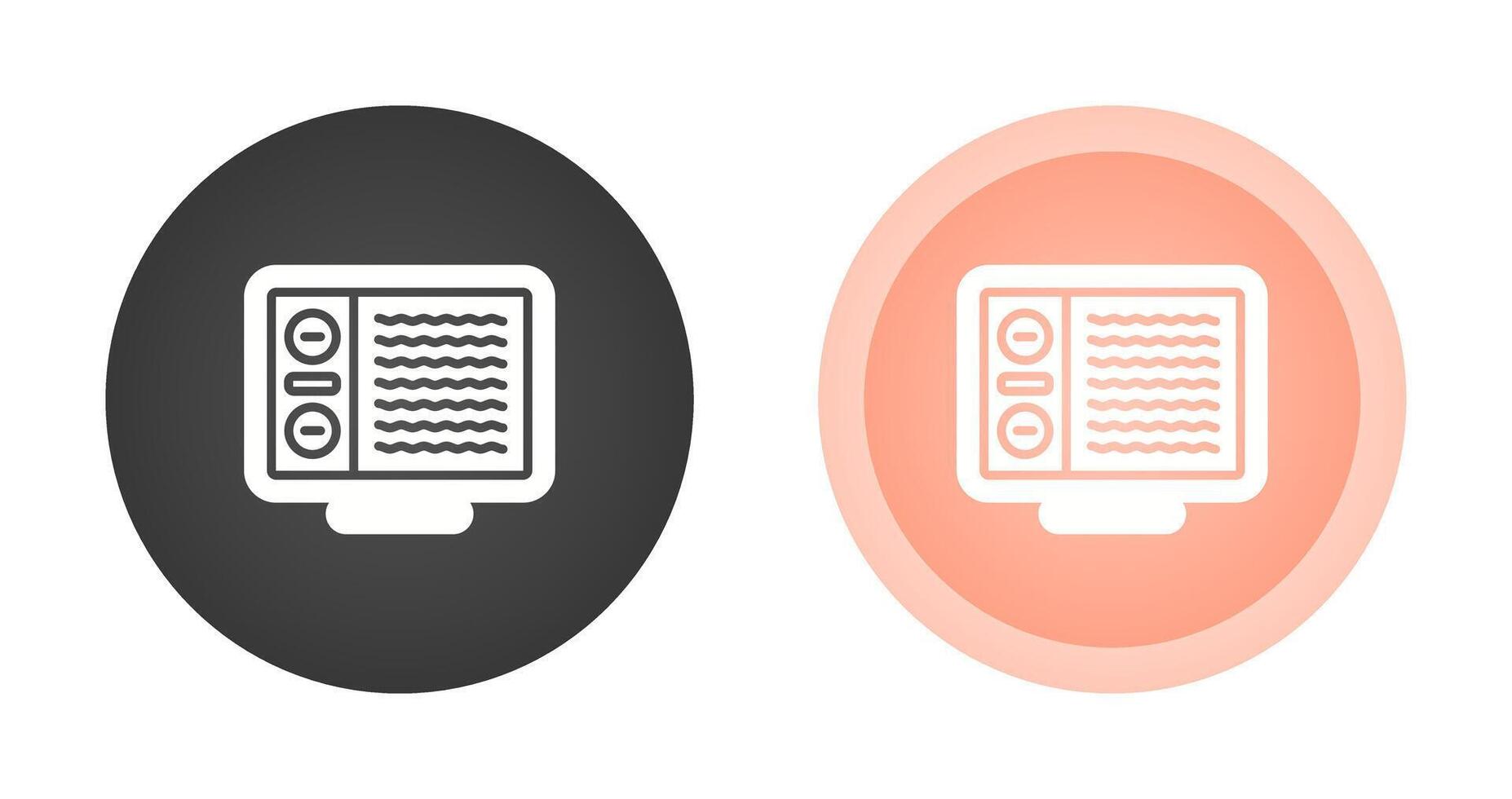 Desktop Computer Vector Icon