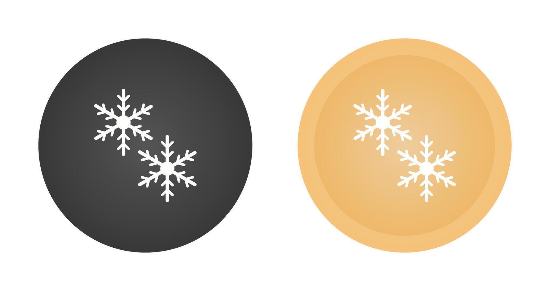 icono de vector de copos de nieve