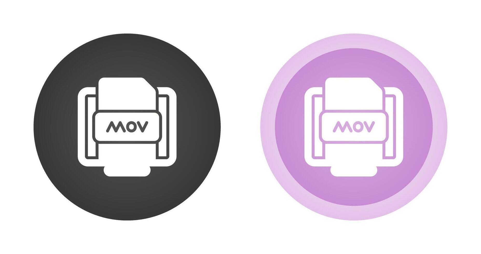 Mov File Vector Icon