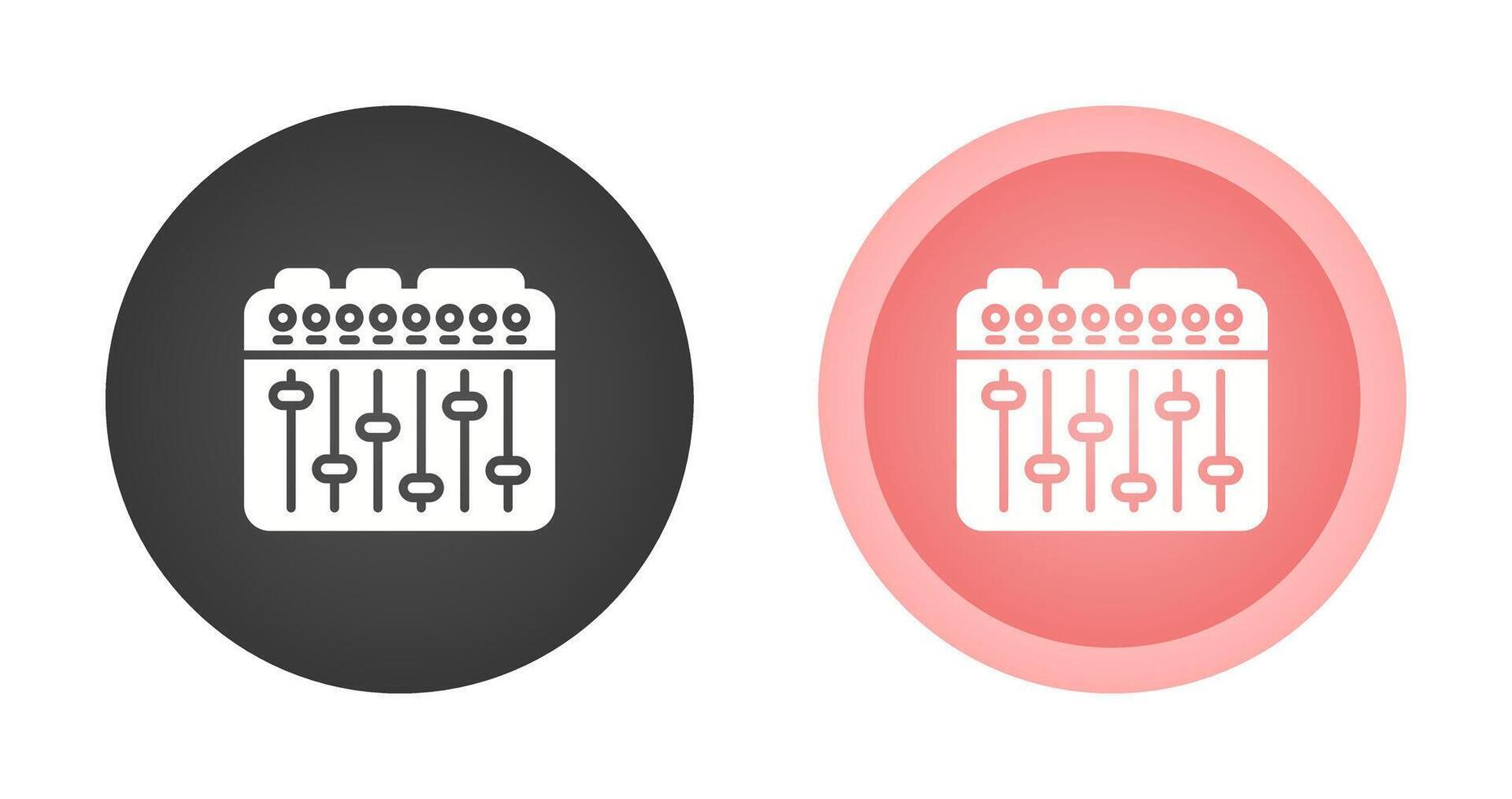 sonido mezclador vector icono