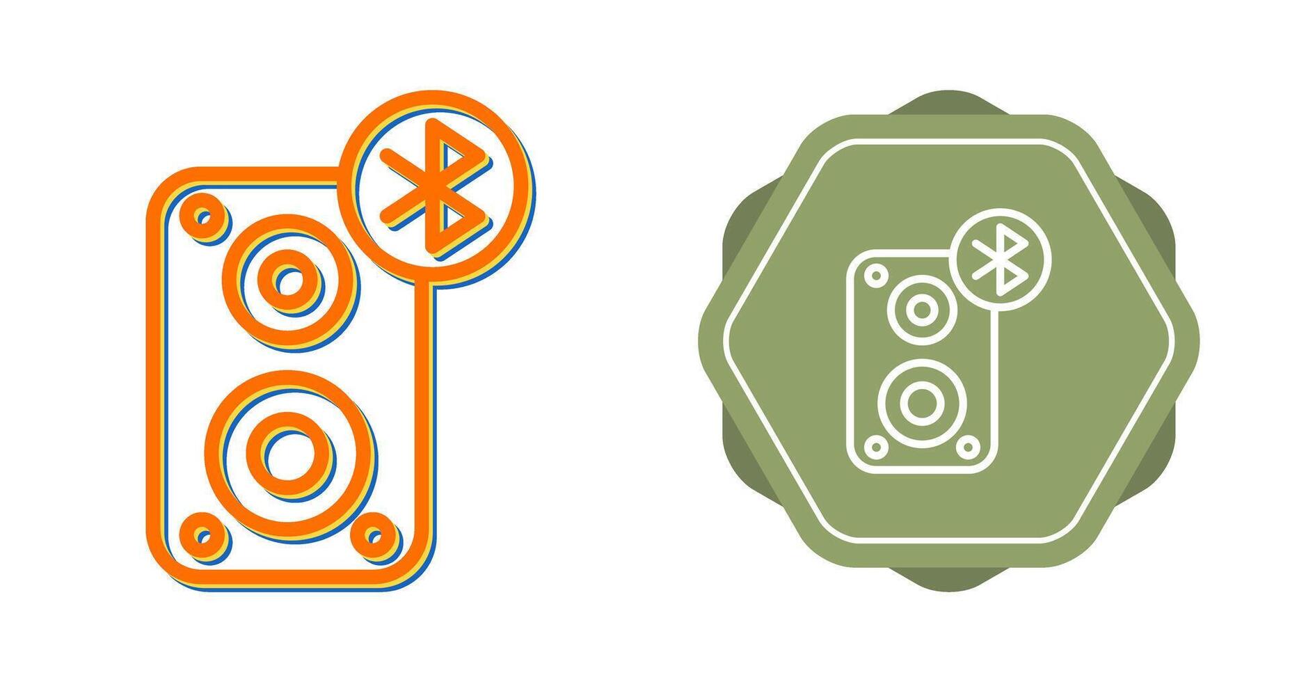 Portable Bluetooth Speaker Vector Icon