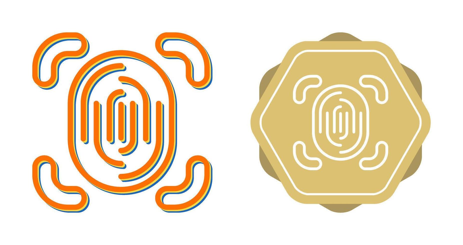Fingerprint Scanner Vector Icon
