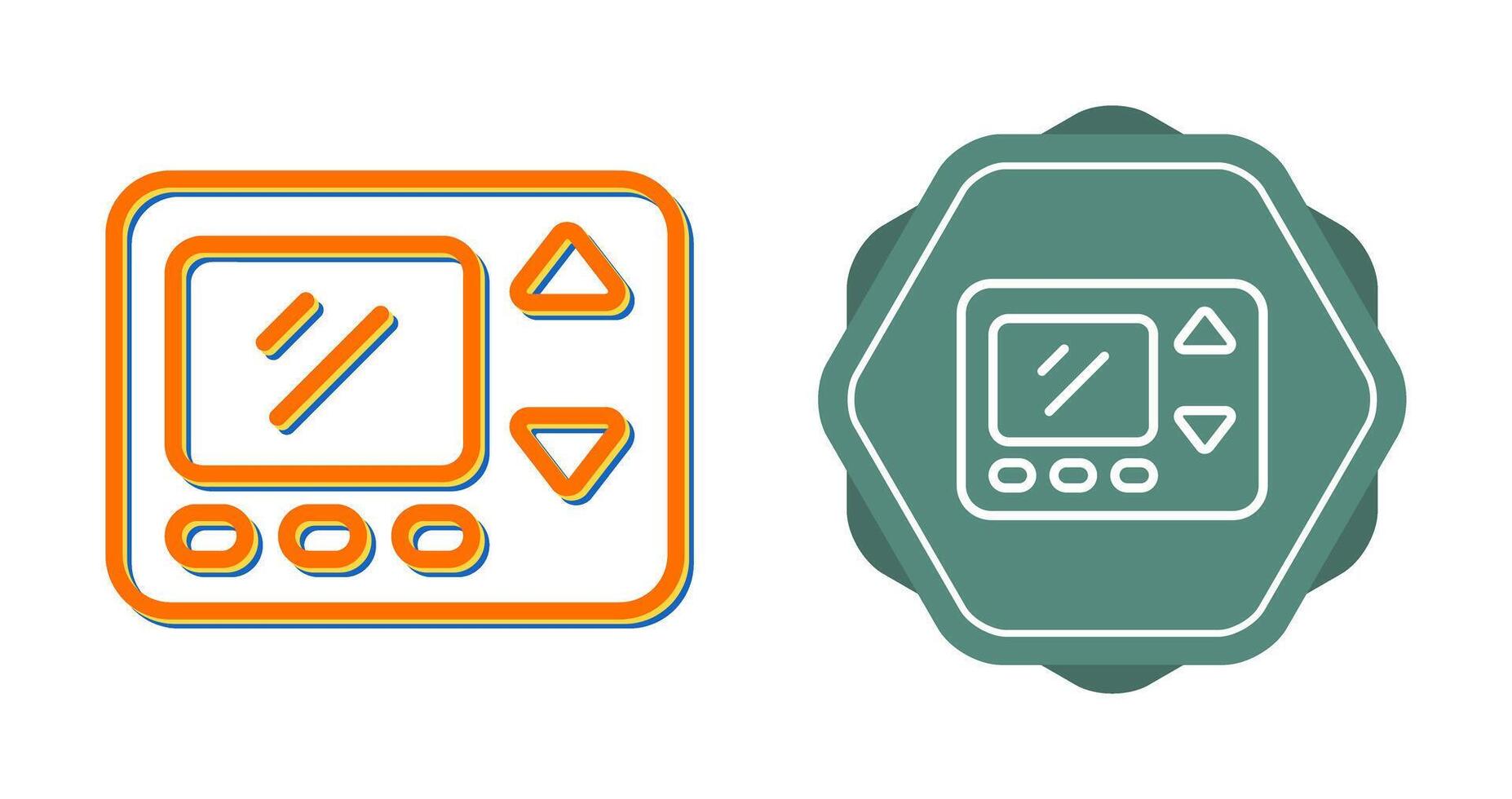 Smart Thermostat Vector Icon