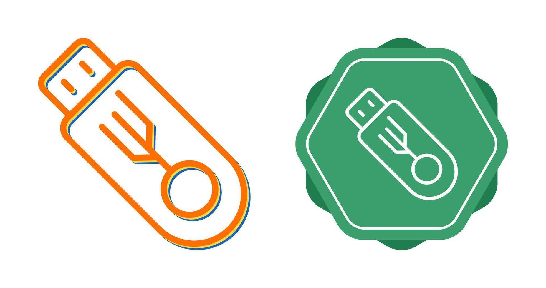 USB Flash Drive Vector Icon