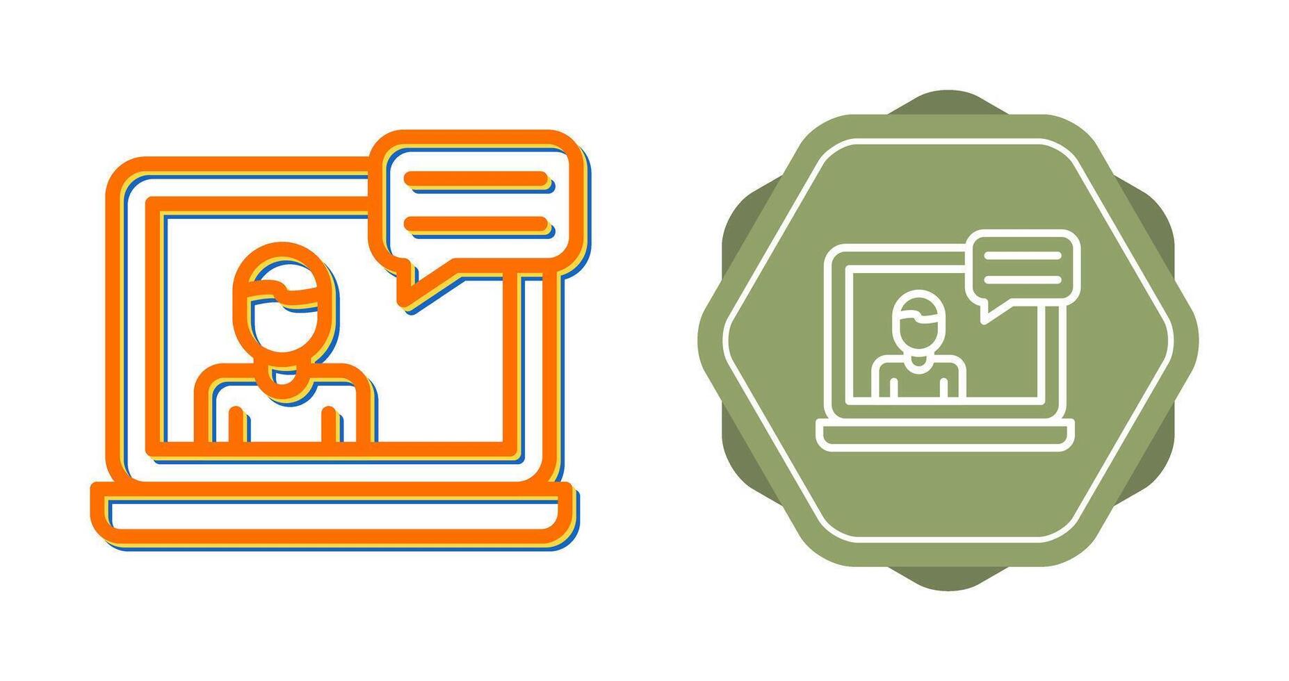 Web Conference Vector Icon