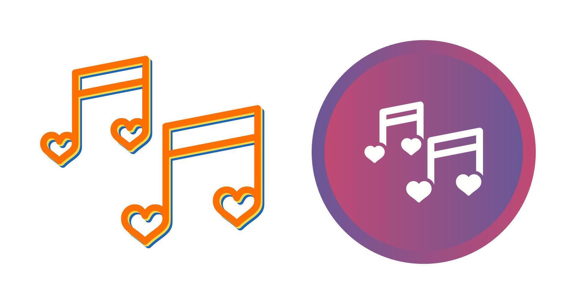 Romantic music Vector Icon