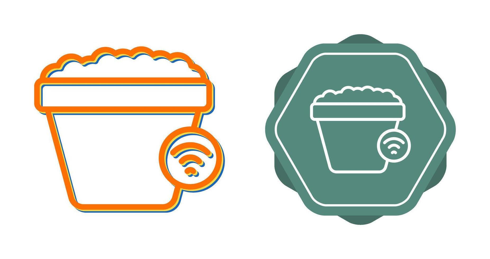 Smart Plant Pot Vector Icon