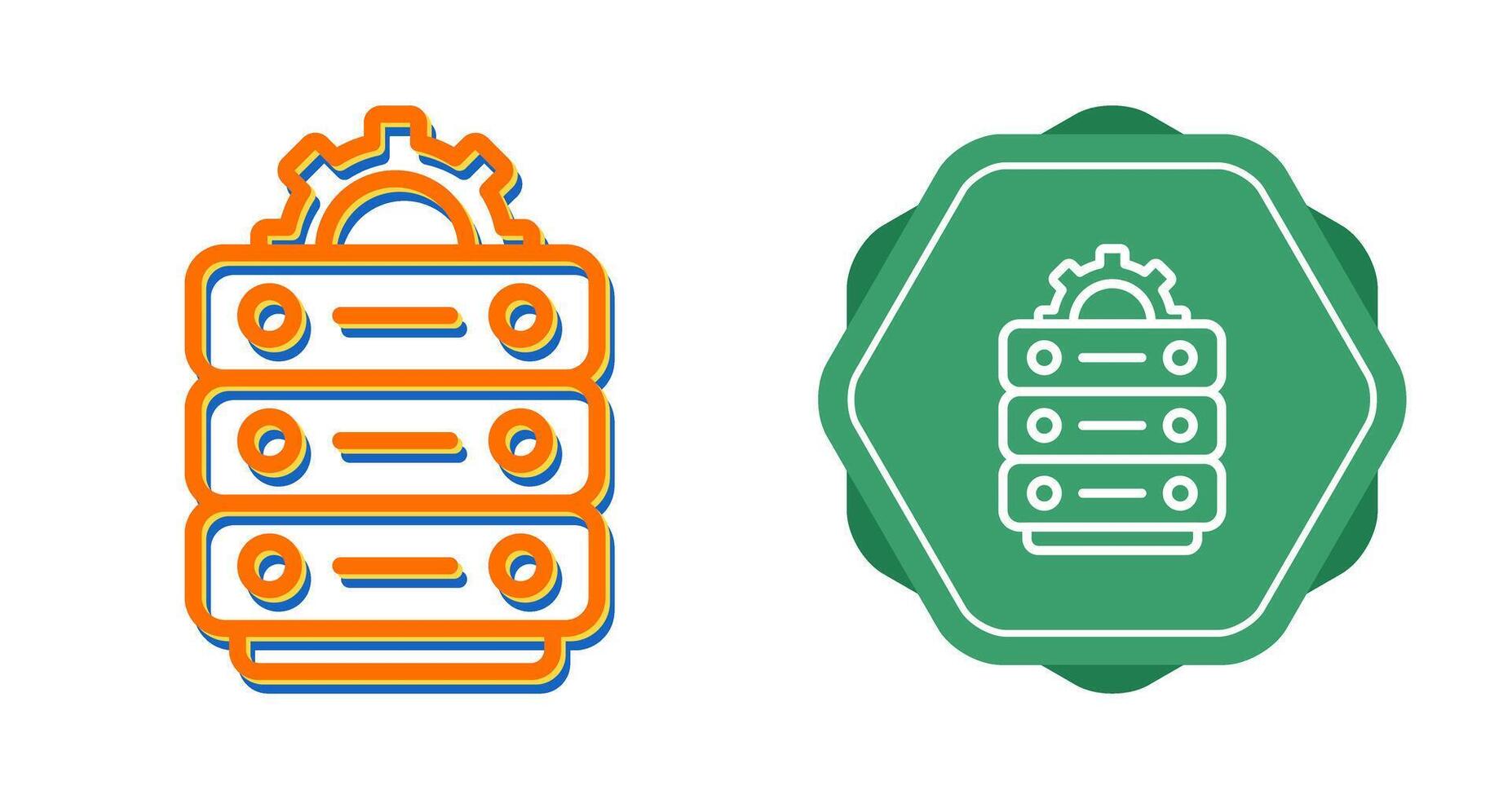 Data Center Maintenance Vector Icon