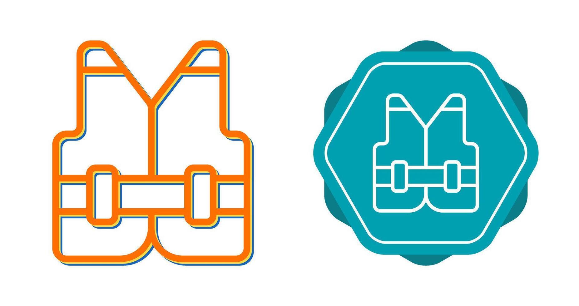 Reflective vest Vector Icon