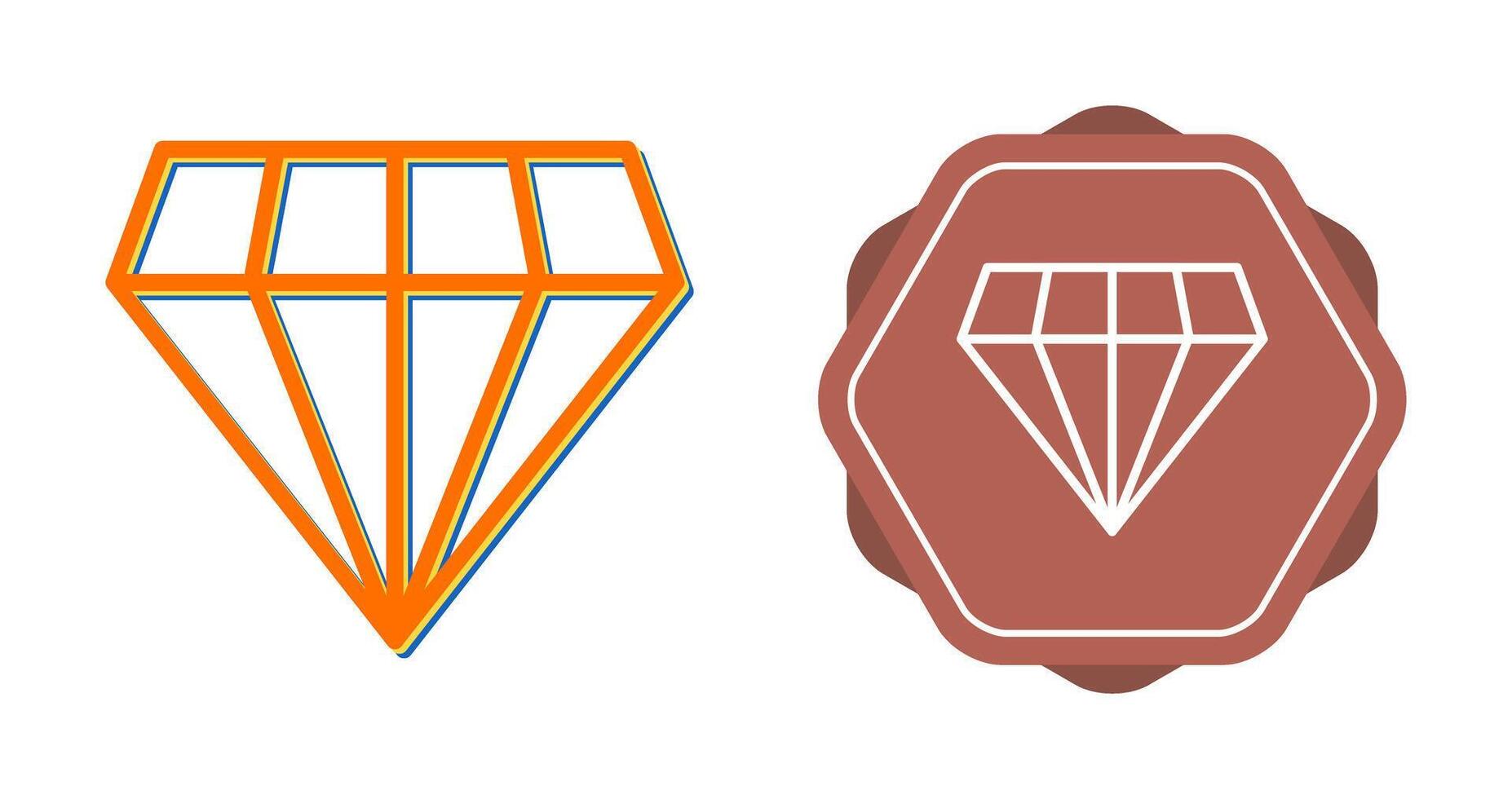 icono de vector de diamante