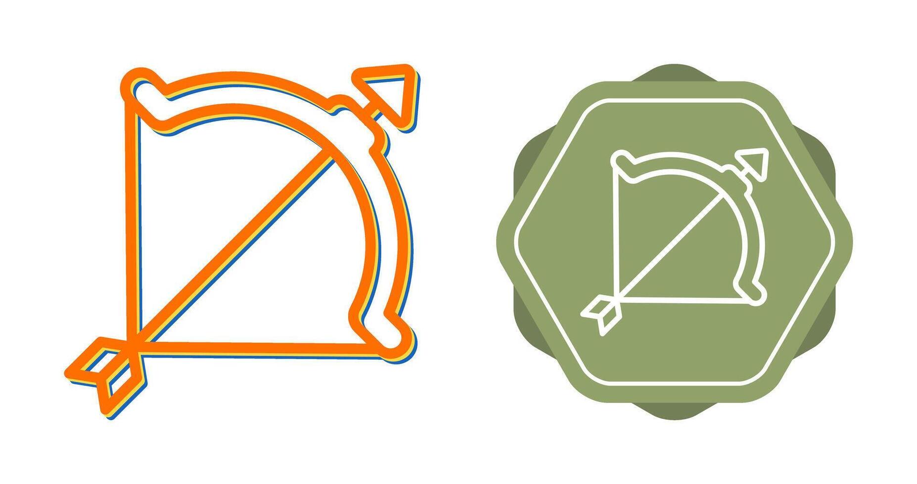 Bow and arrow Vector Icon