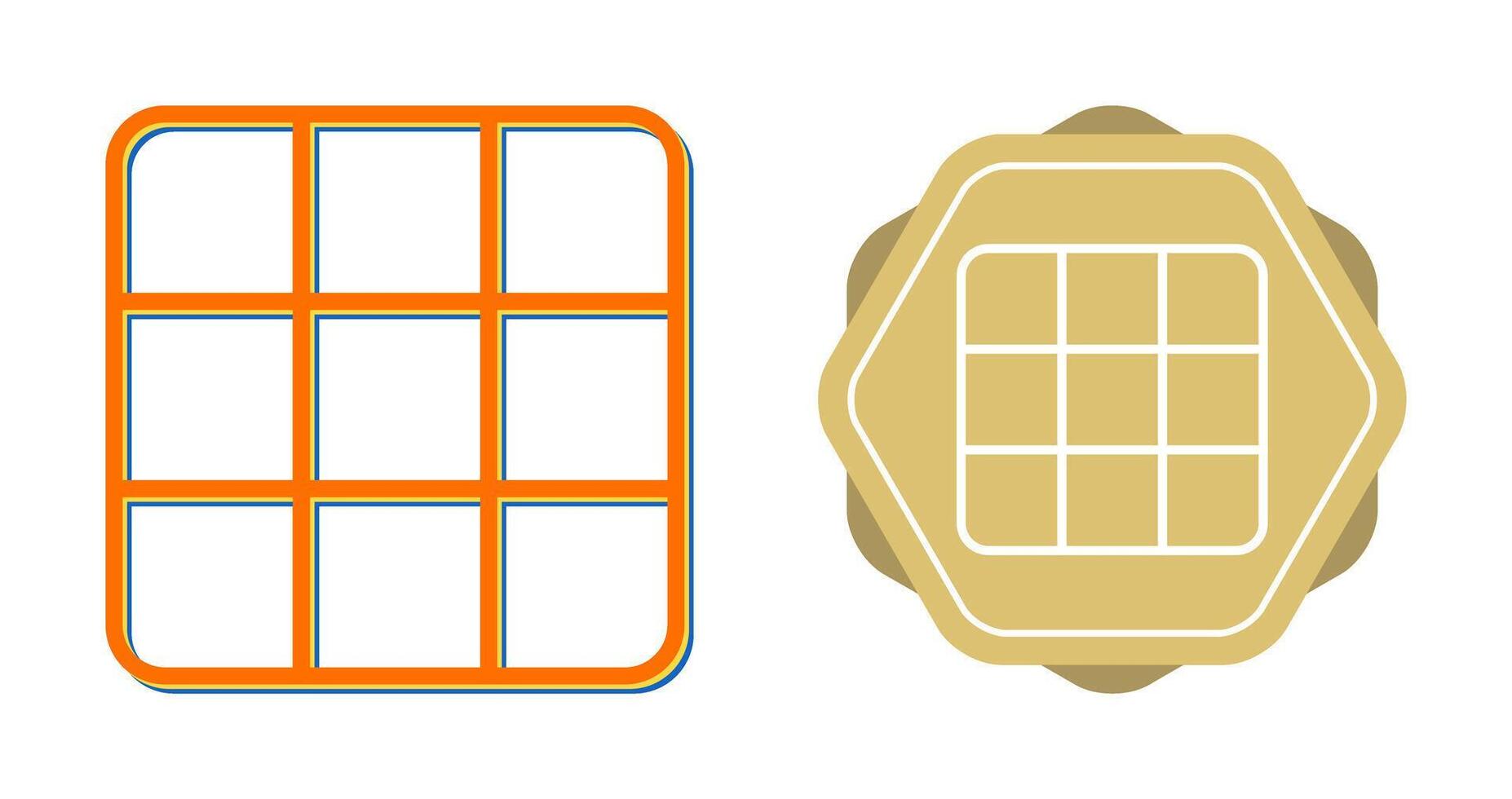 Rubik's cube Vector Icon