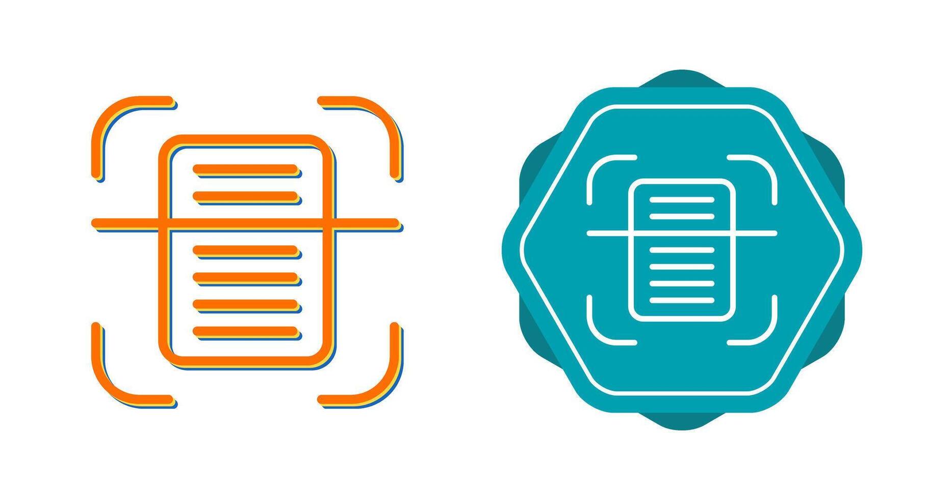 Document Scanning Vector Icon