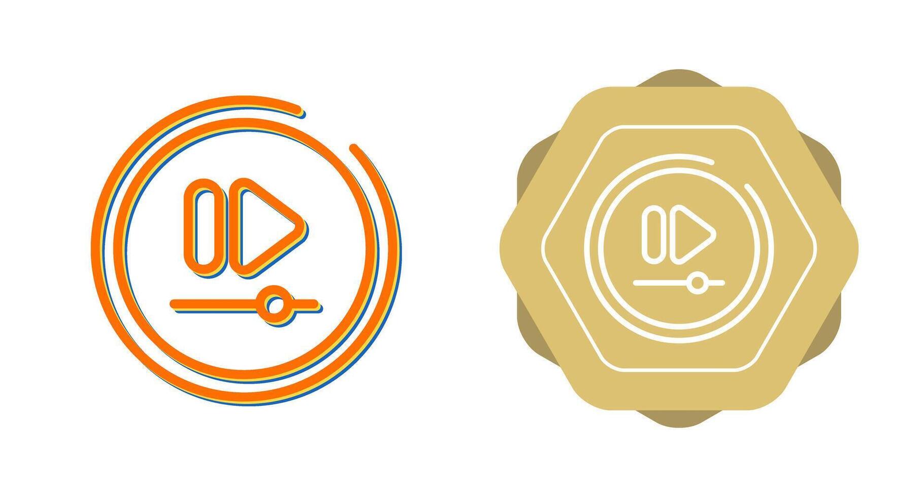 Video Fast Forward Button Vector Icon