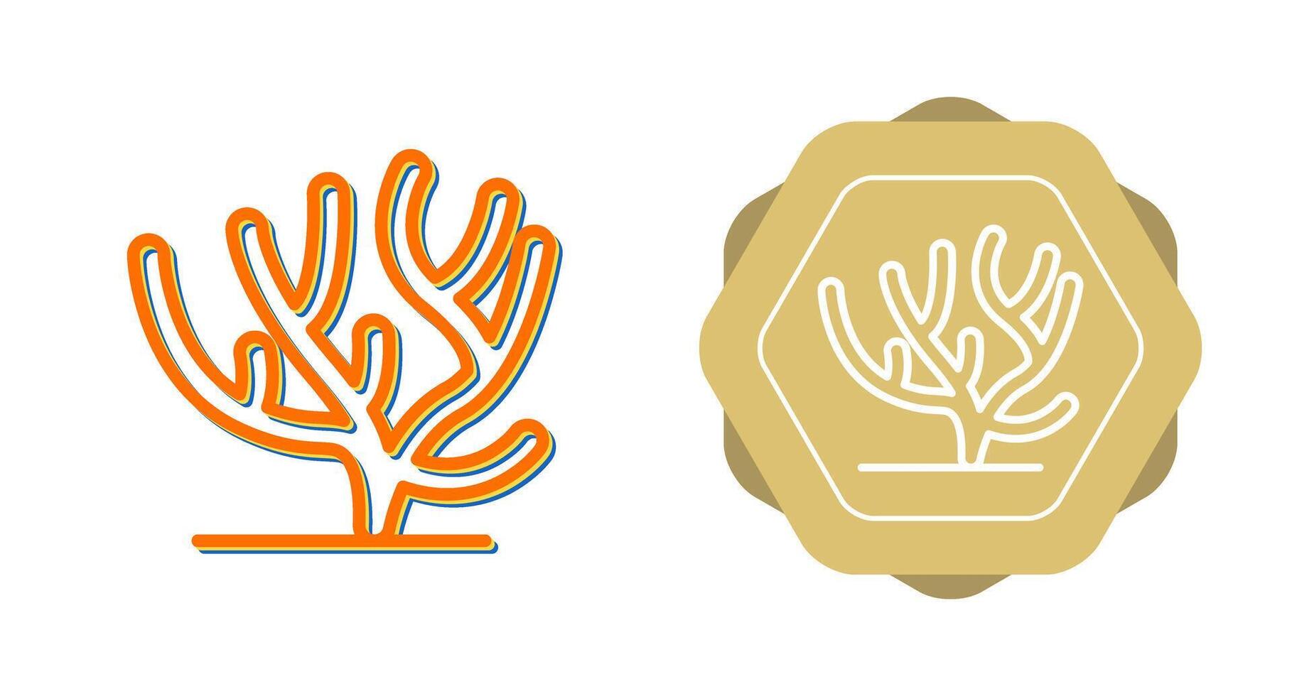 icono de vector de coral