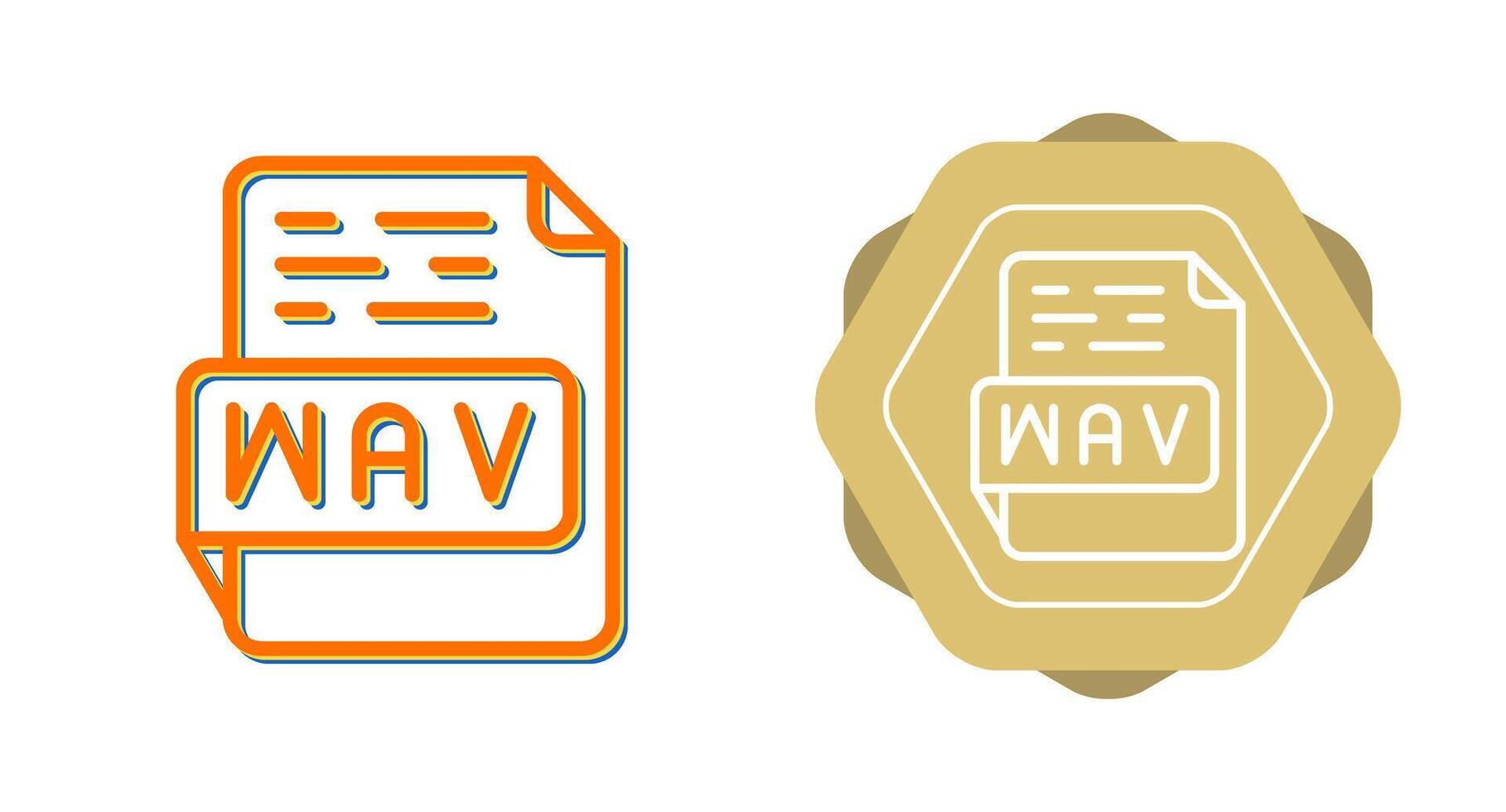 wav vector icono