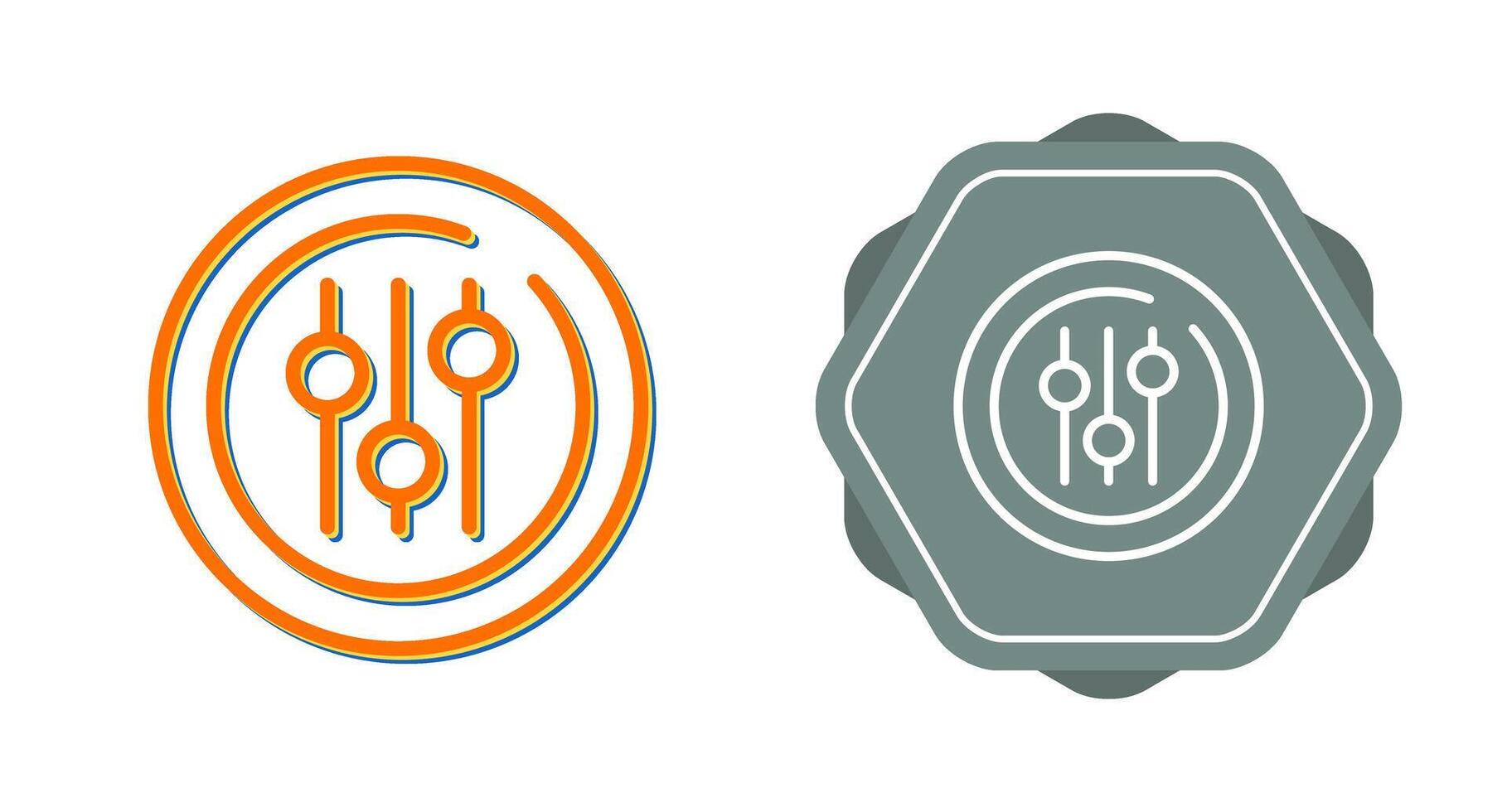 Audio Equalizer Circle Vector Icon