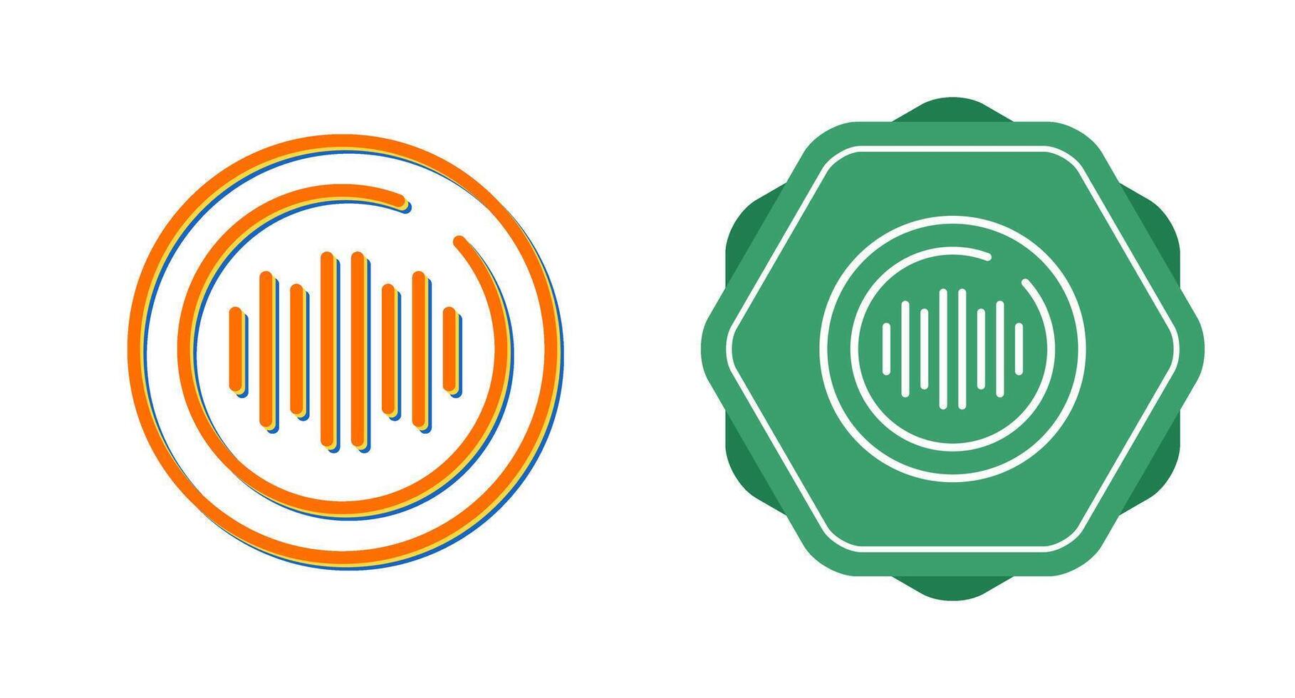 Audio Spectrum Circle Vector Icon