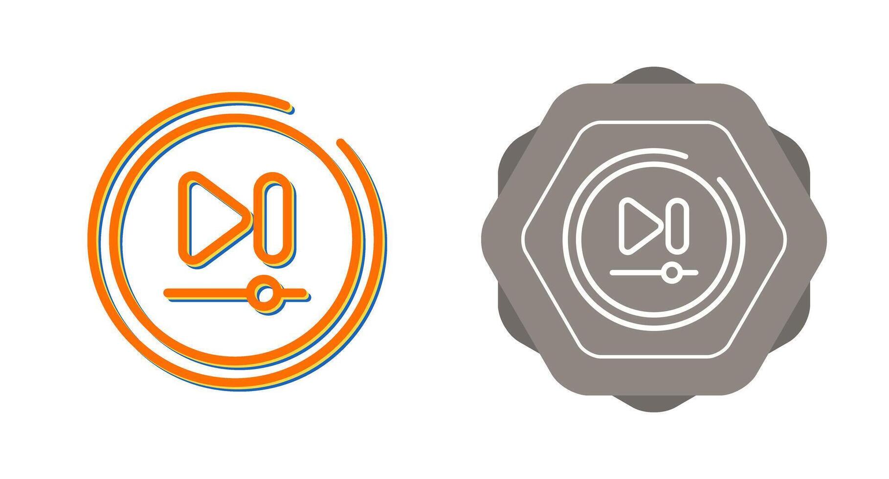 Video Next Track Button Vector Icon