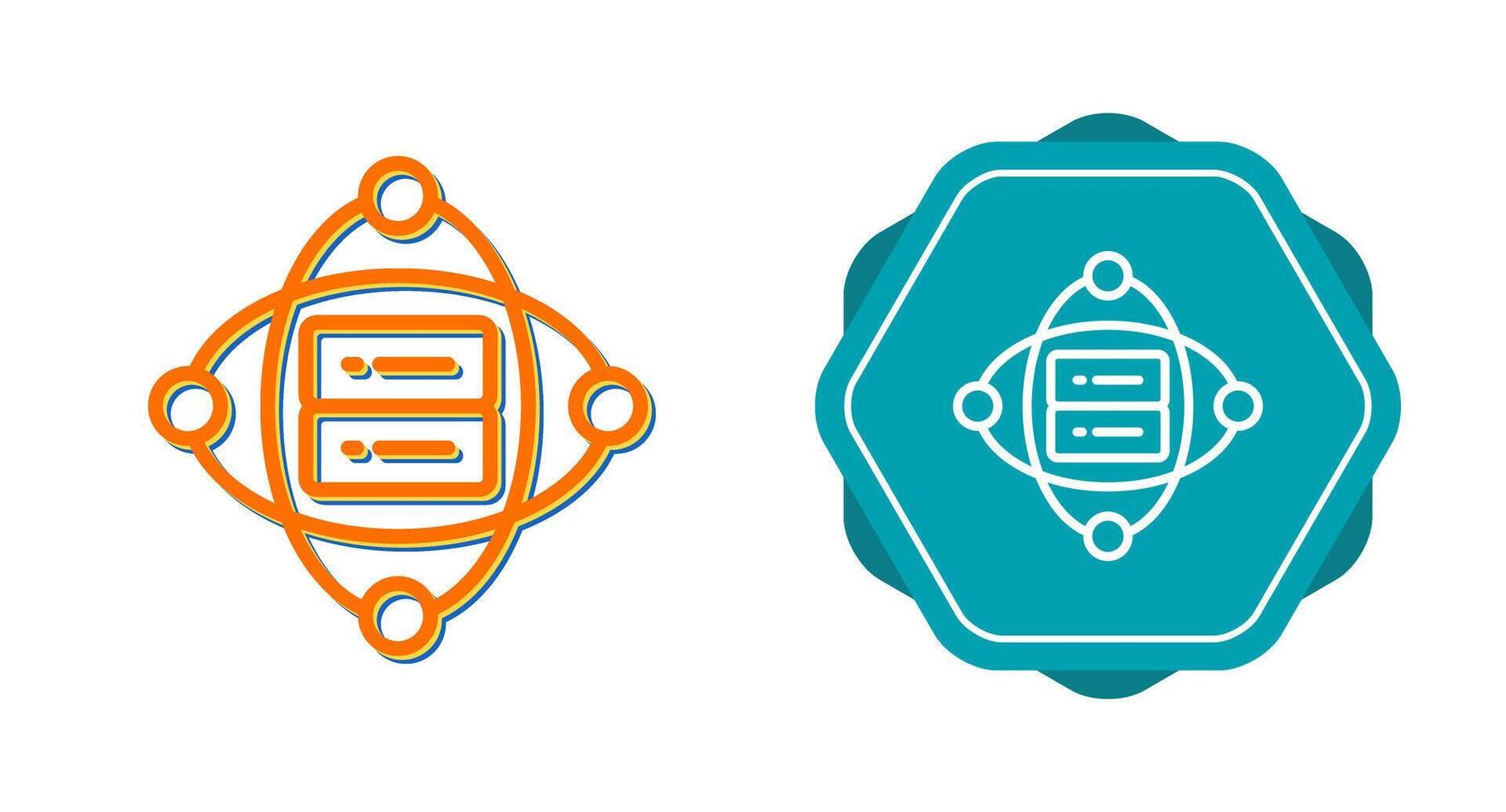 Cluster Server Vector Icon