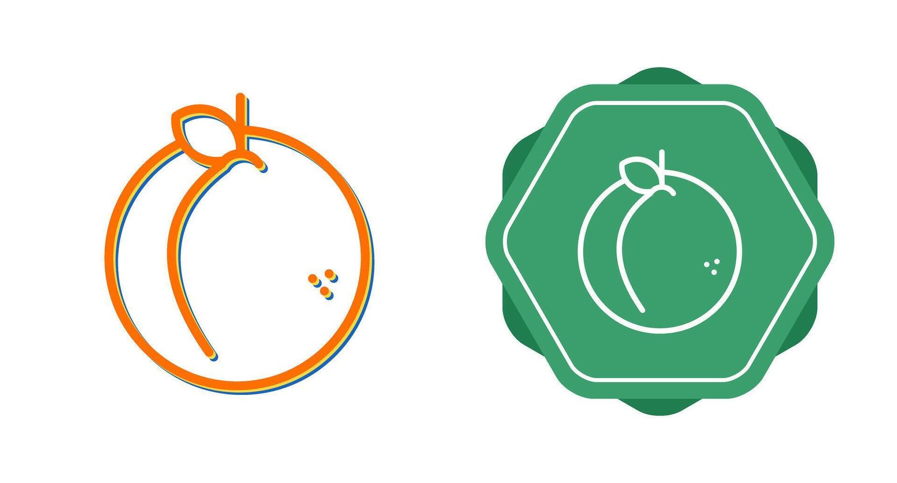 Peach Vector Icon