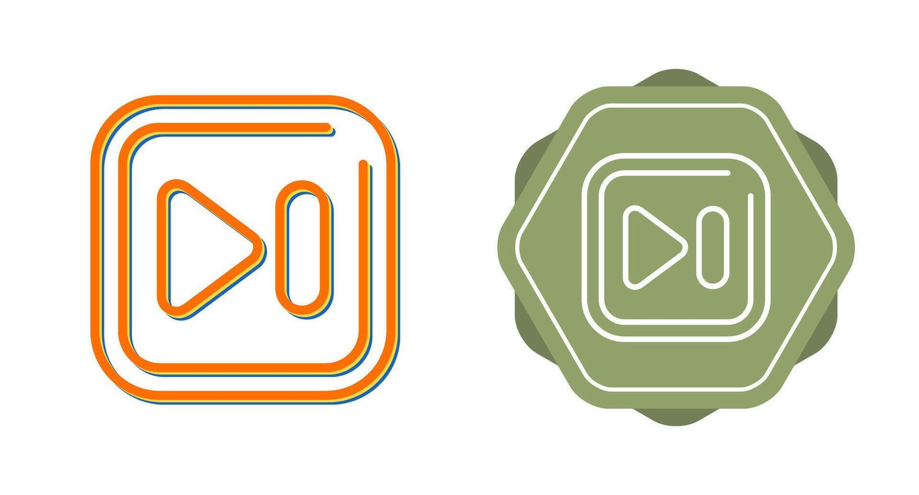 Next Track Square Vector Icon