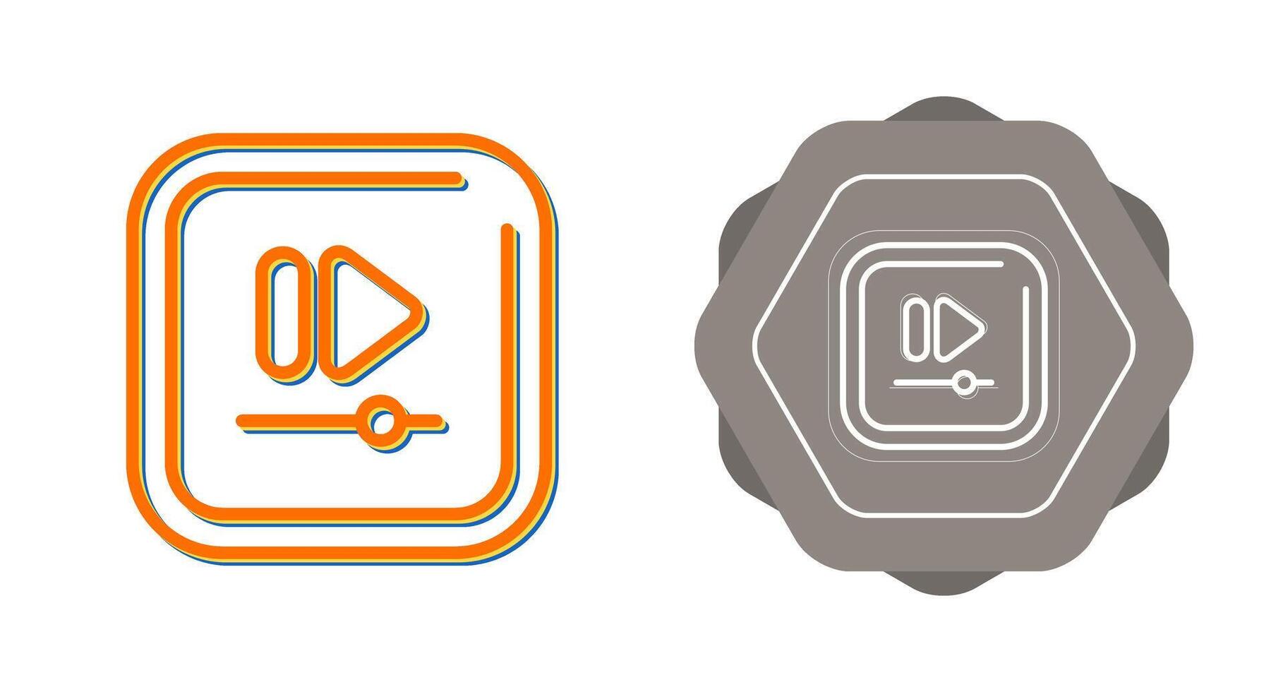 Video Fast Square Triangle Vector Icon