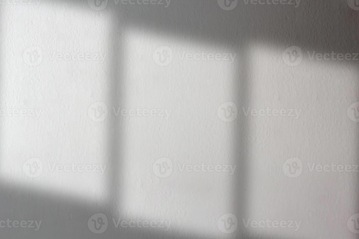 Realistic and natural blurred of window shadow and light over white wall. Paper texture. Abstract background with empty space for text. Mock up template style. photo