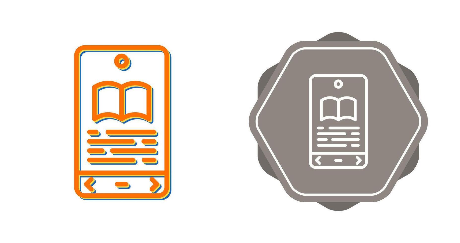 E book Reader Vector Icon