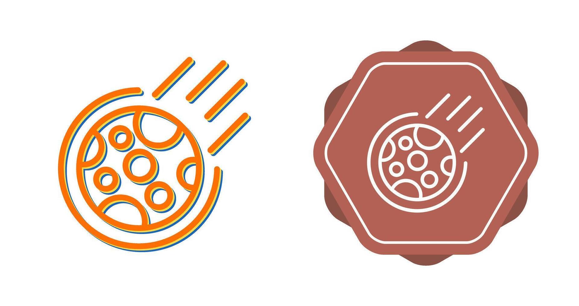 Meteor Vector Icon