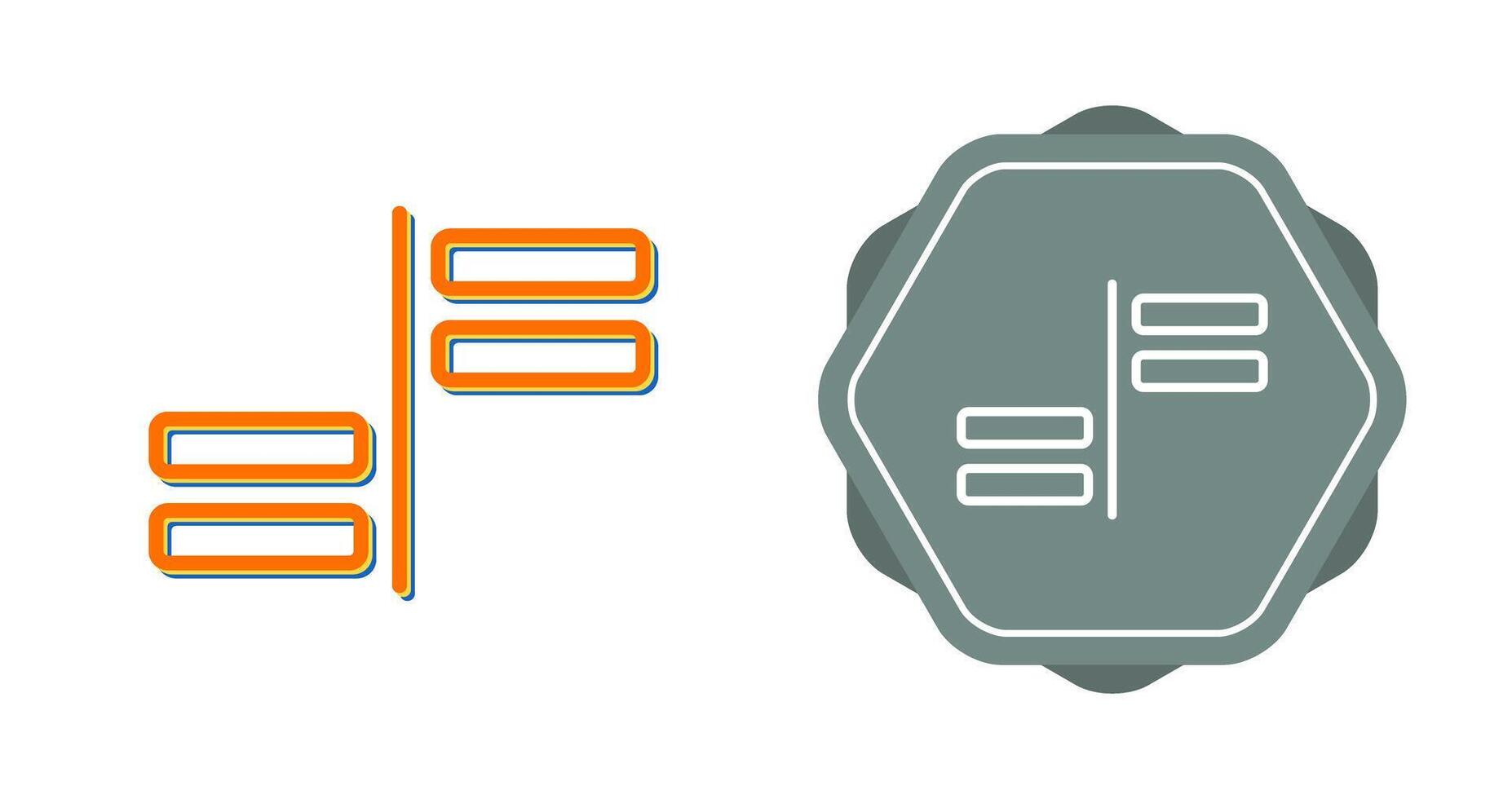 Horizontal Alignment Vector Icon