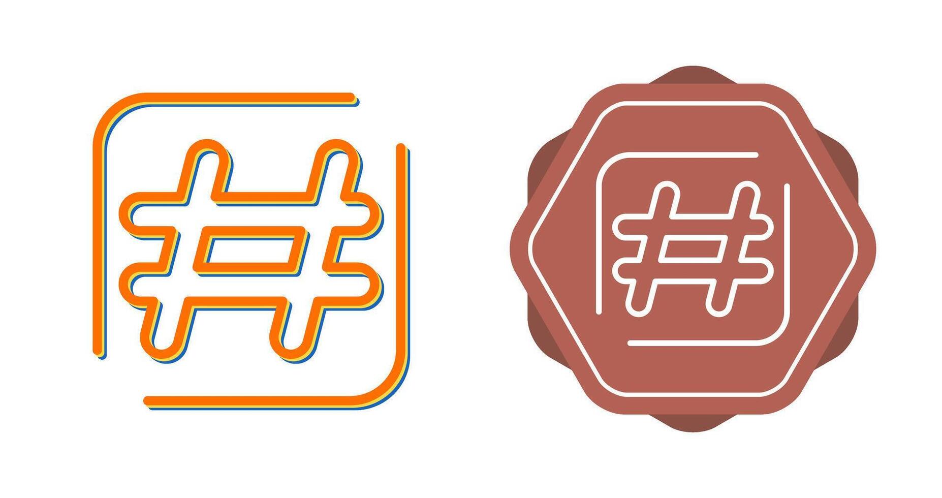 Hashtag Vector Icon