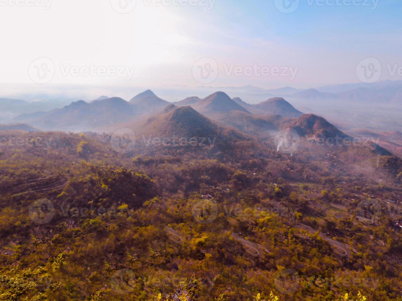Beautiful hills and mountains photo