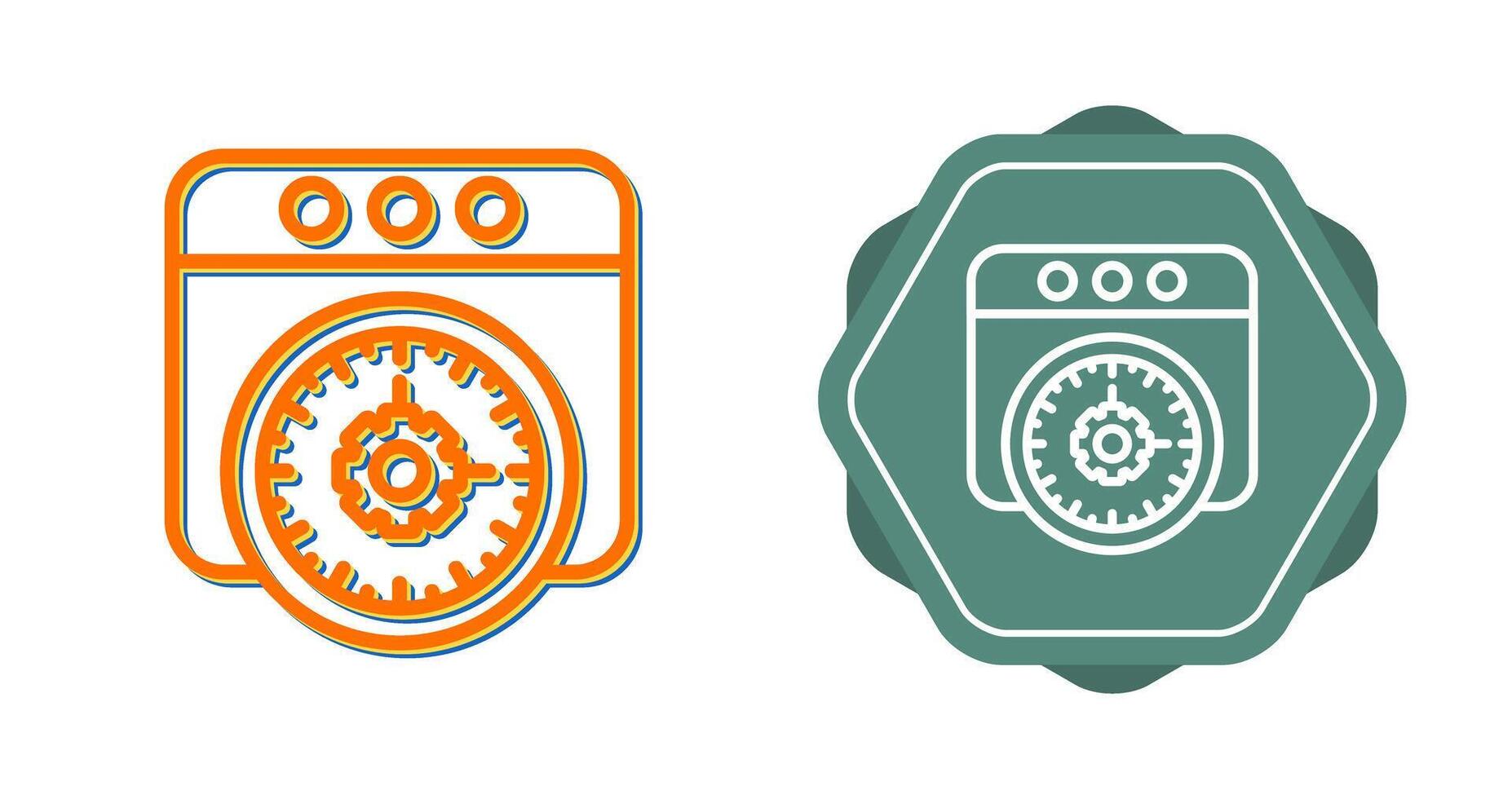 icono de vector de navegador web