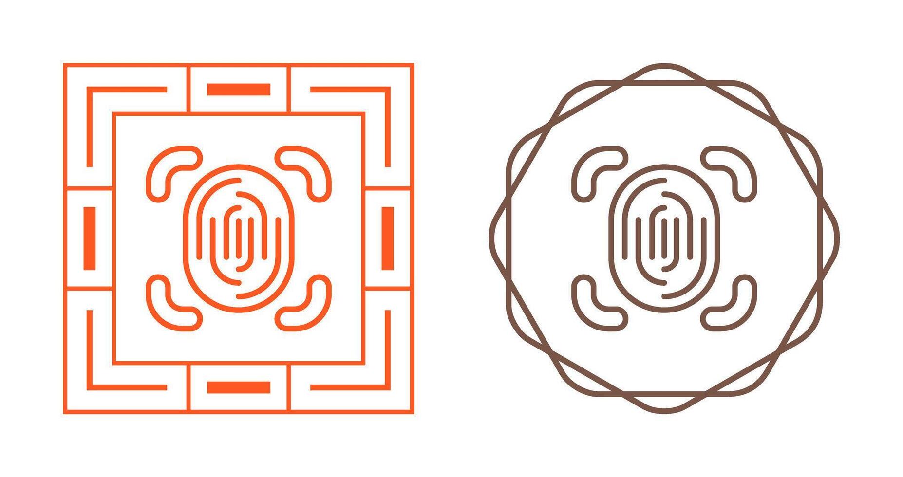 Fingerprint Scanner Vector Icon