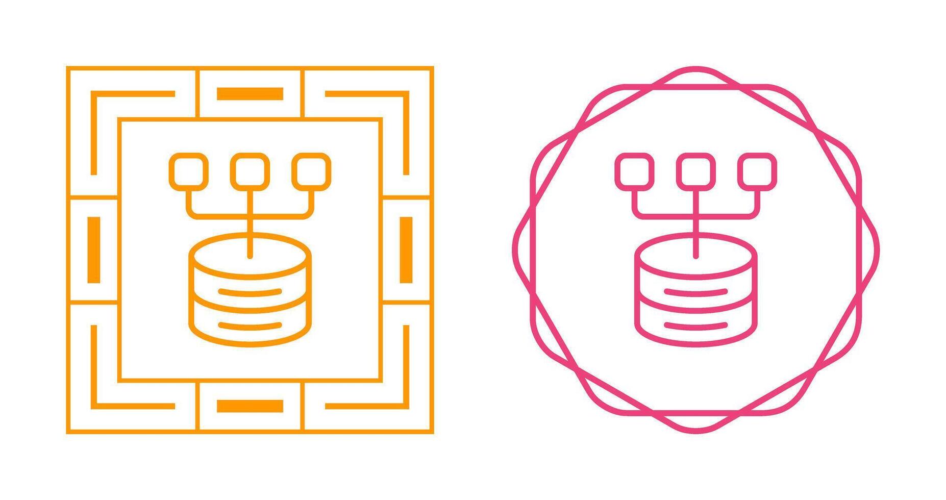 Data Modeling Vector Icon