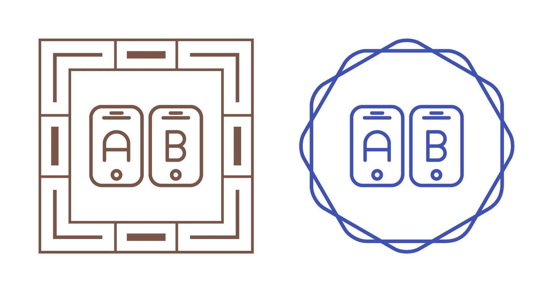 A B Testing Vector Icon