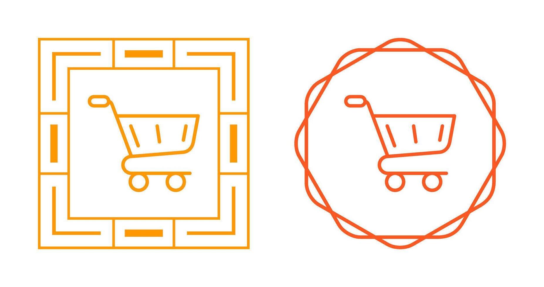 icono de vector de carrito de compras