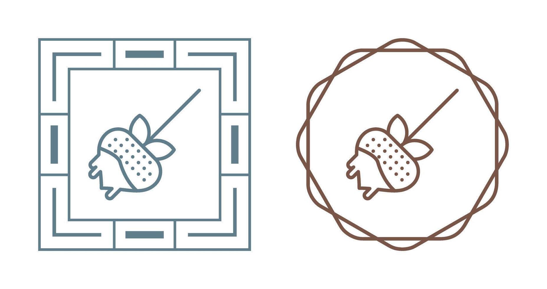 chocolate fondue vector icono