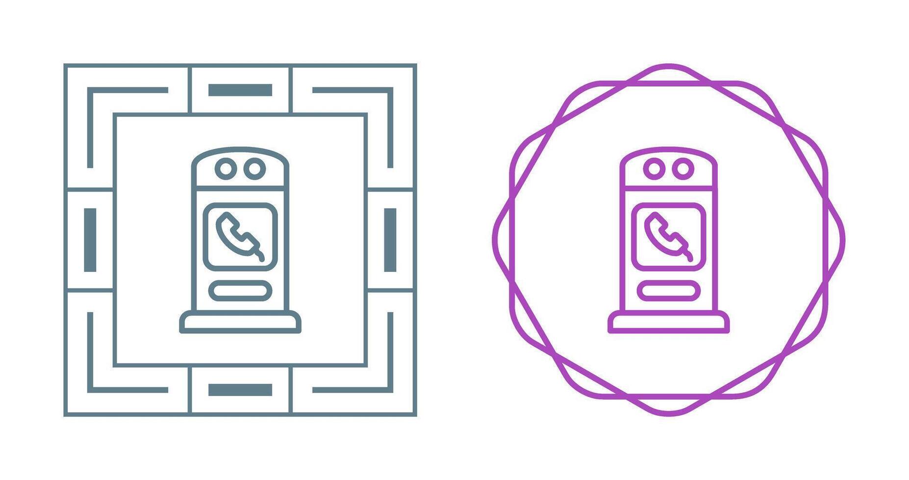 Phone Booth Vector Icon