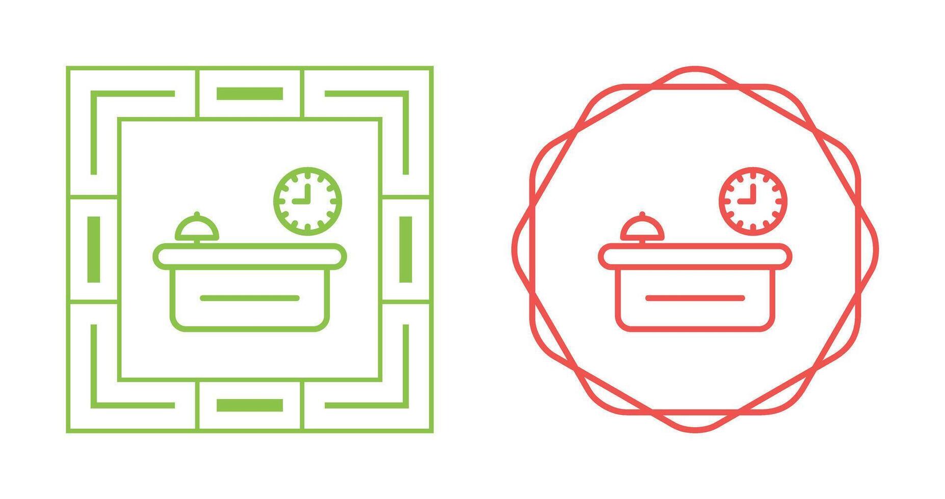 Customer Service Counter Vector Icon
