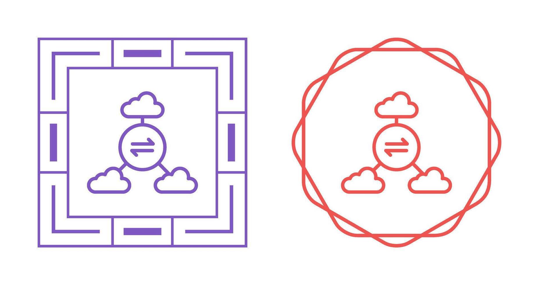 Multi-Cloud Vector Icon