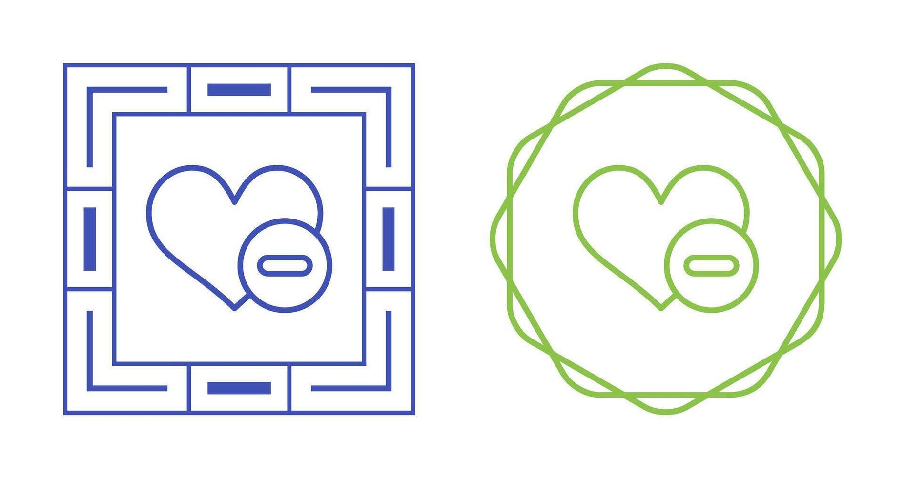 Negative Love Vector Icon