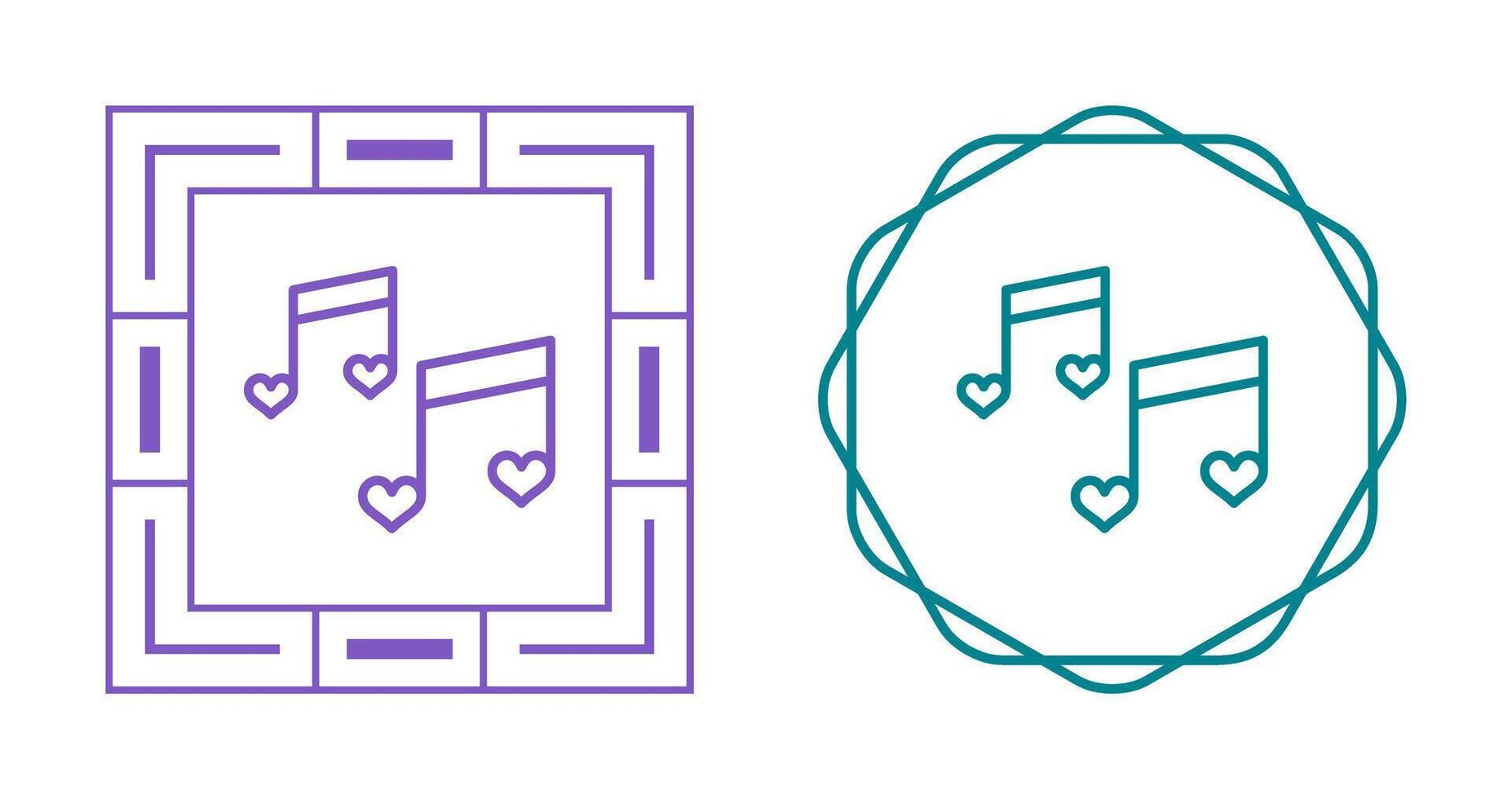 Romantic music Vector Icon